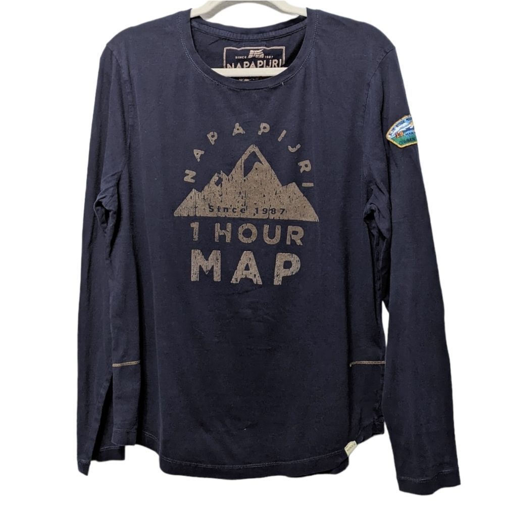NAPAPIJRI Graphic Long Sleeve Top L